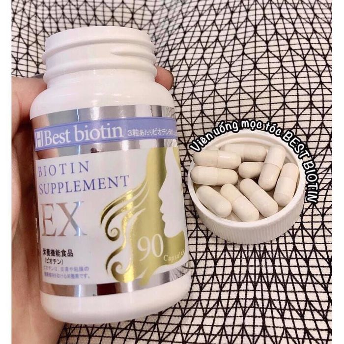 Viên uống hỗ trợ tóc Best Biotin Supplement EX hình 2