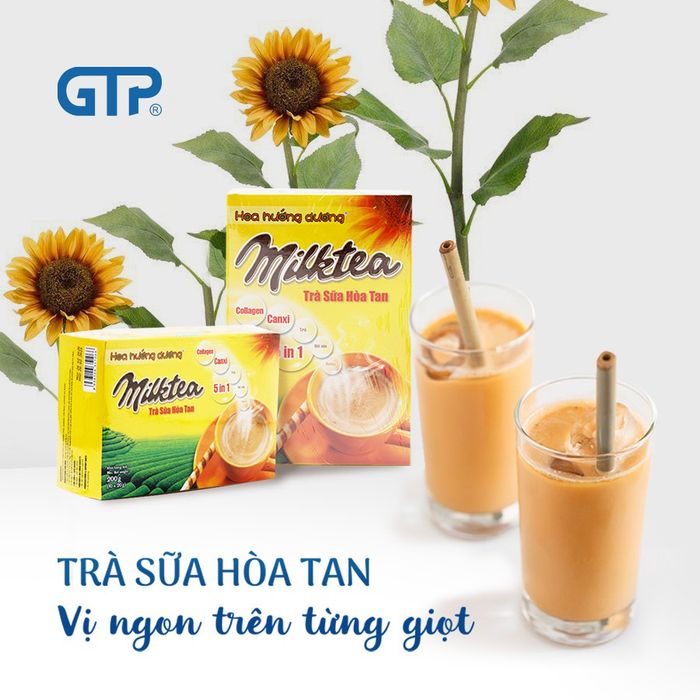 Hình ảnh Trà sữa hòa tan Instant Milk Tea Hoa Hướng Dương