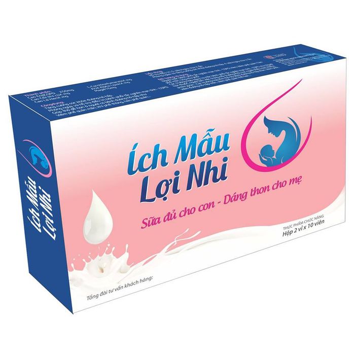 Hình ảnh Viên Uống Tăng Cường Sữa Ích Mẫu Lợi Nhi số 1