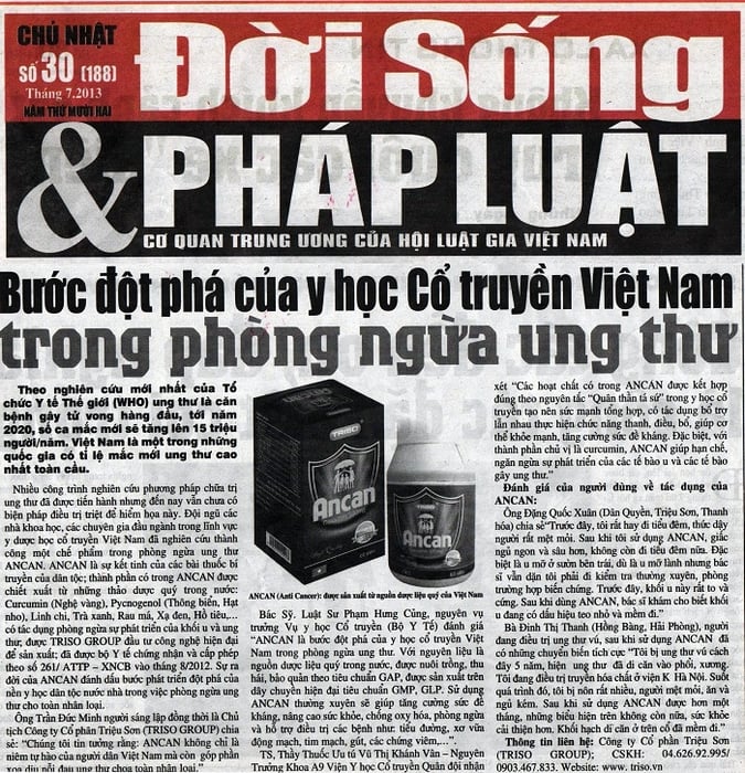 Hình ảnh Báo Đời sống và Pháp luật 1