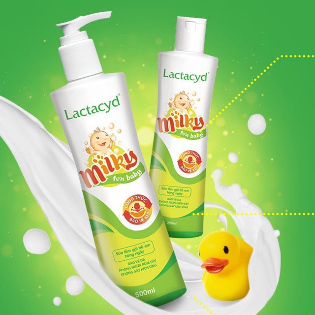 Hình ảnh sữa tắm gội cho bé Lactacyd Milky 1