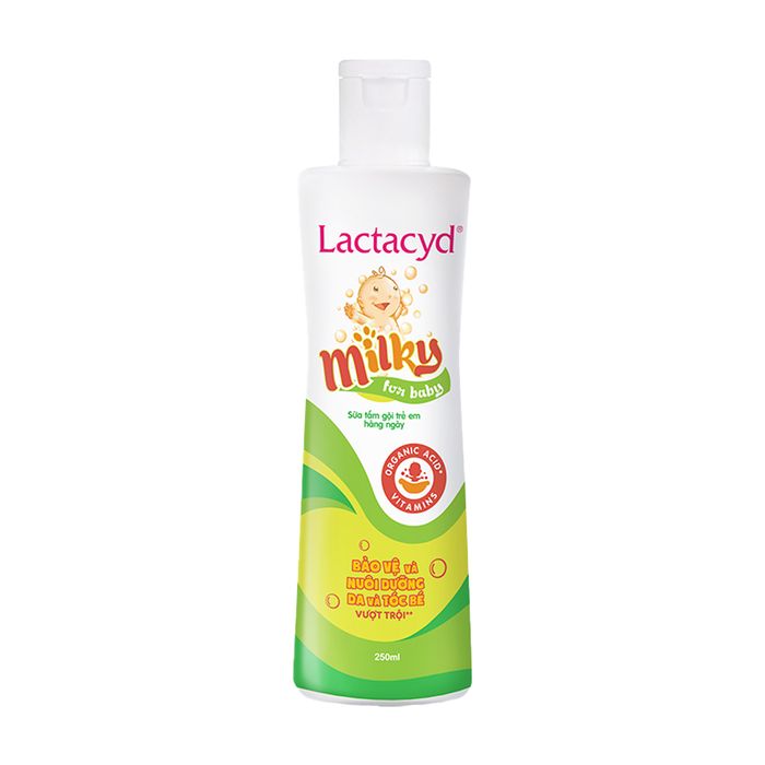 Hình ảnh sữa tắm gội cho bé Lactacyd Milky 2