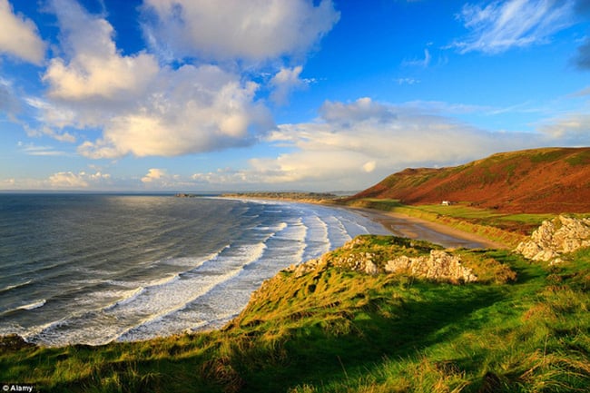 Vịnh Rhossili, Gower ảnh 1