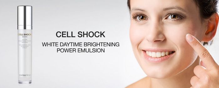 Hình ảnh Nhũ Tương Dưỡng Trắng Da Chống Lão Hóa Swissline Cell Shock White Daytime Brightening-Power Emulsion 1