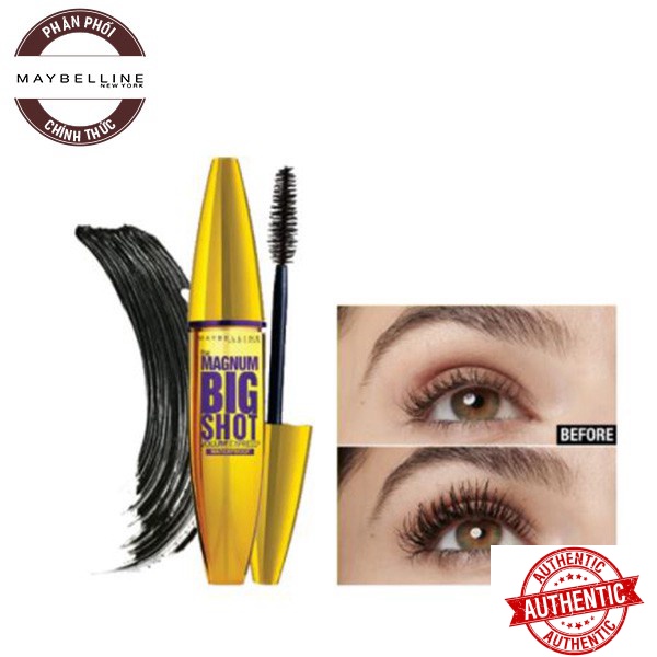 Maybelline The Magnum Big Shot Volum Express Mascara - Mascara Tạo Độ Dày Và Chống Trôi Hiệu Quả (Ảnh 2)