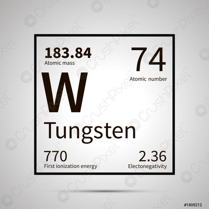 Wolfram có độ âm điện là 2.36