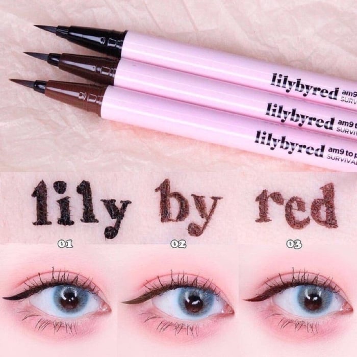 Hình ảnh 1 của Bút Kẻ Mắt Nước Siêu Mảnh, Chống Trôi Lilybyred am9 to pm9 Survival Pen Liner