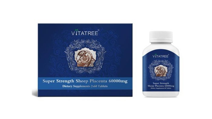 Hình ảnh Nhau Thai Cừu Vitatree Super Strength Sheep Placenta 60000mg 2