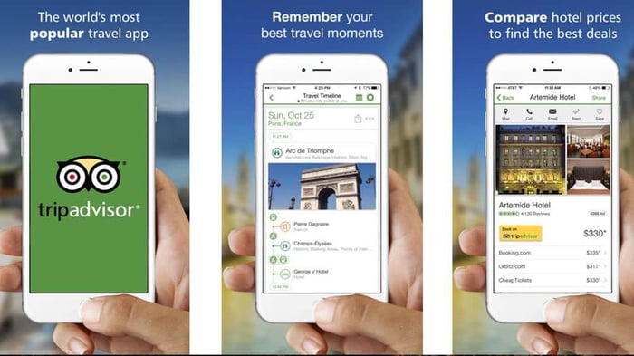 Hình ảnh ứng dụng Tripadvisor