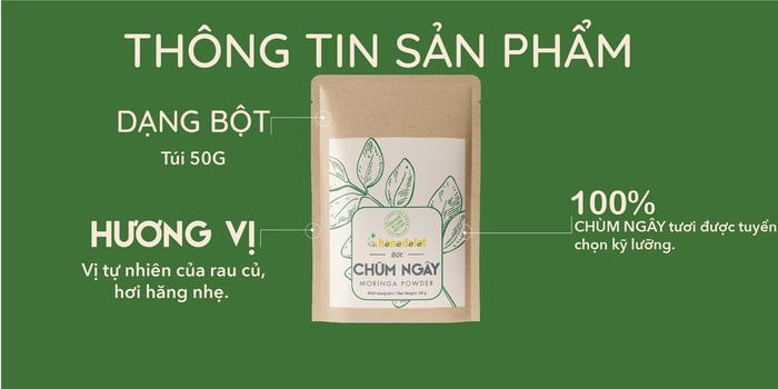 Hình ảnh bột chùm ngây Hana Dalat 2