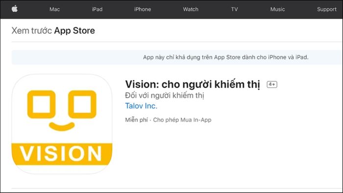 Hình ảnh Vision: Dành cho người khiếm thị 1