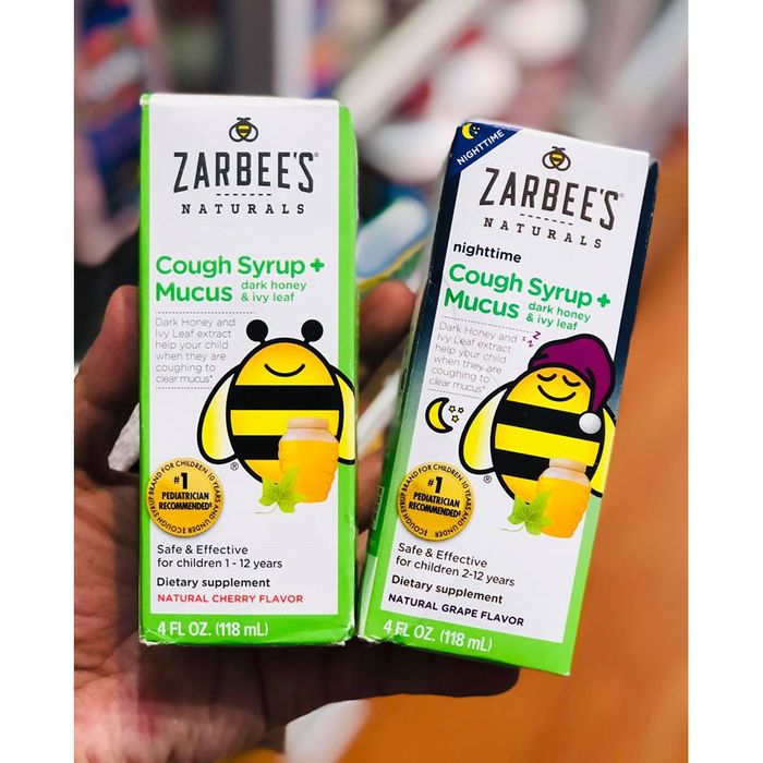 Hình ảnh 2 của Siro ho ngày đêm Zarbee’s Cough Syrup + Mucus Dark Honey & Ivy Leaf