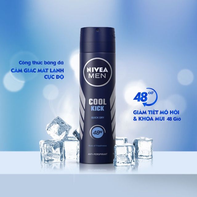 Khử mùi mát lạnh Nivea Men Cool Kick - ảnh 2