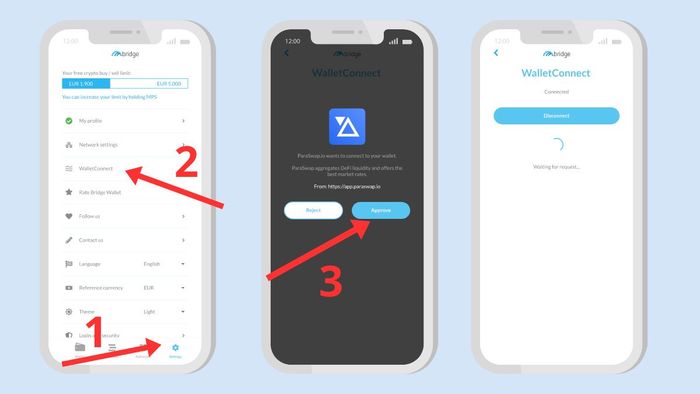 Hướng dẫn sử dụng WalletConnect - Bước 3
