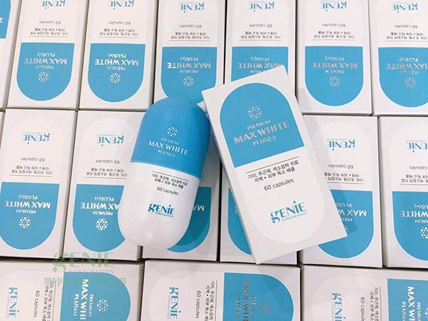 Hình ảnh viên uống thơm cơ thể Genie Premium Max White Plus+