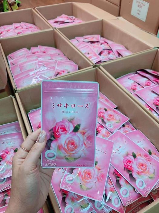 Hình ảnh viên uống Collagen Hương Hoa Hồng Misaki Rose số 2