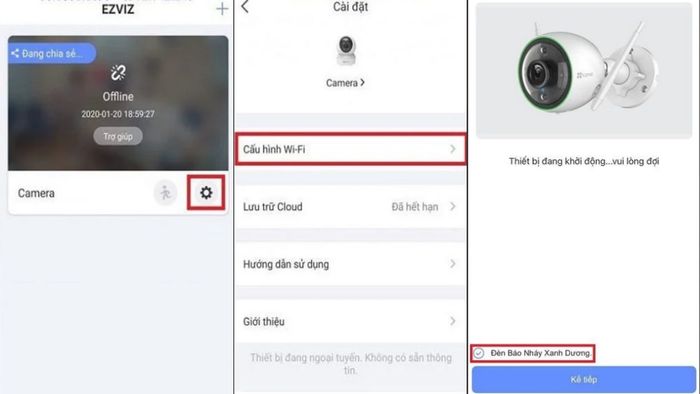 Hướng dẫn các bước thay đổi mạng wifi cho camera