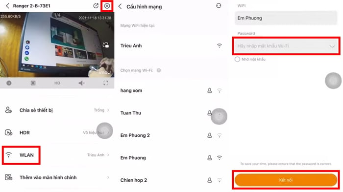 Hướng dẫn thay đổi mạng wifi cho camera Imou