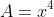 A = x^{4} + 4x^{2} + 4 - x^{4}