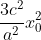 \frac{3c^{2}}{a^{2}}x_{0}^{2}