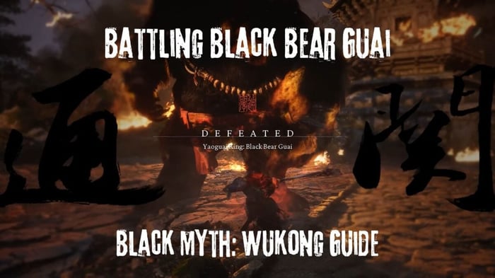 Đối Đầu Gấu Đen: Đánh Bại Black Bear Guai Đáng Sợ trong Black Myth: Wukong bìa