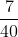 \frac{7}{40}
