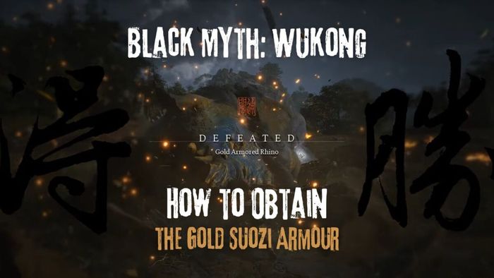 Hướng dẫn nhận bộ giáp Suozi Vàng trong Black Myth: Wukong