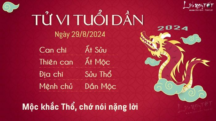 Tử vi hàng ngày 29/8/2024 - Tuổi Dần