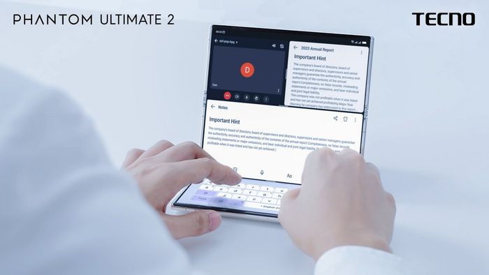 Tecno giới thiệu concept Phantom Ultimate 2 với màn hình gập ba