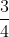 \frac{3}{4} giờ = 45 phút