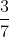 \frac{3}{7}