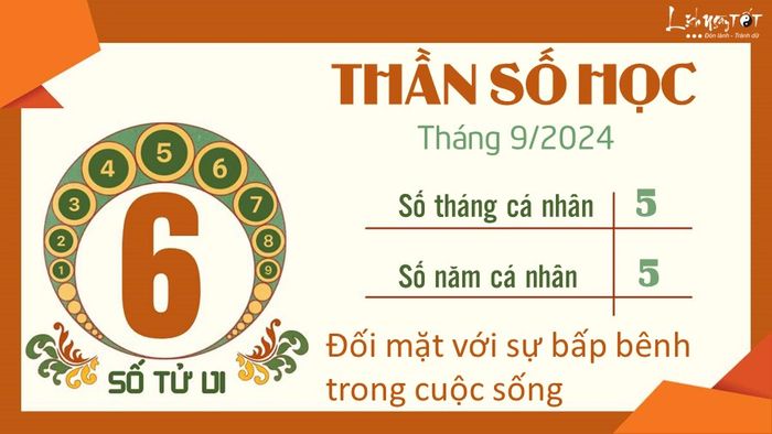 Dự đoán Thần số học tháng 9/2024 - số 6