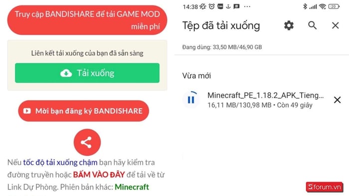 Nhấn vào để tải Minecraft 1.18.2 APK