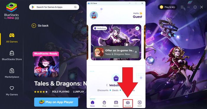 Các mã giftcode độc quyền dành cho game Tales & Dragons: NewJourney chỉ dành cho người chơi BlueStacks