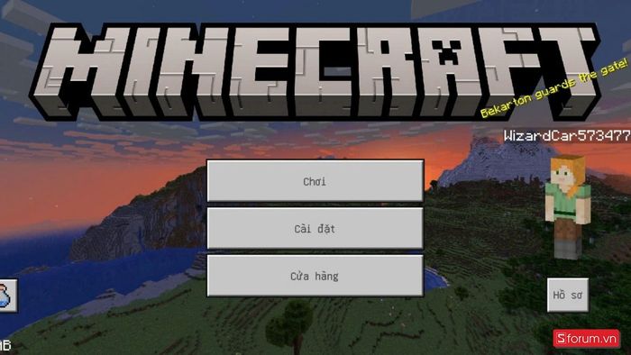 Chọn Chơi để bắt đầu chơi Minecraft 1.18.2 APK