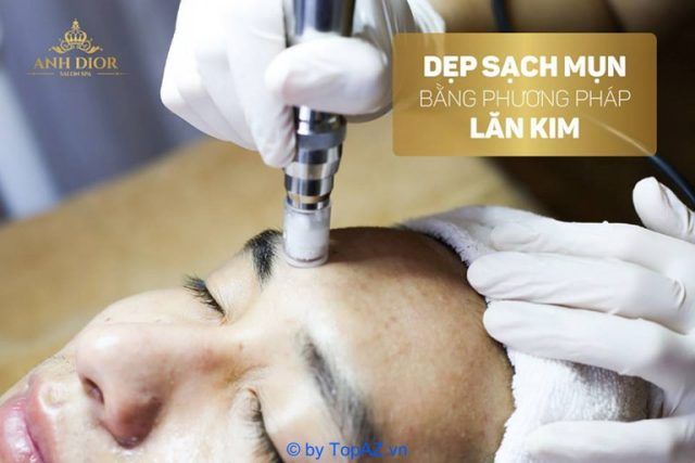 spa lăn kim trị mụn, sẹo, thâm uy tín tại Hà Nội