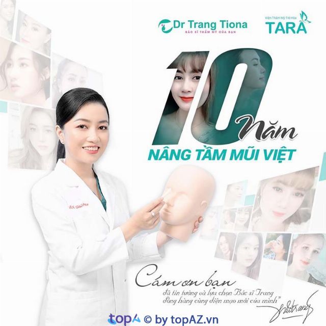 Dịch vụ nâng mũi uy tín tại TP. Hồ Chí Minh, bác sĩ Trang Tiona ở Sài Gòn