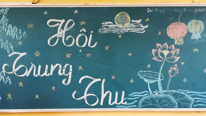 Mẫu thiết kế bảng Trung thu 7