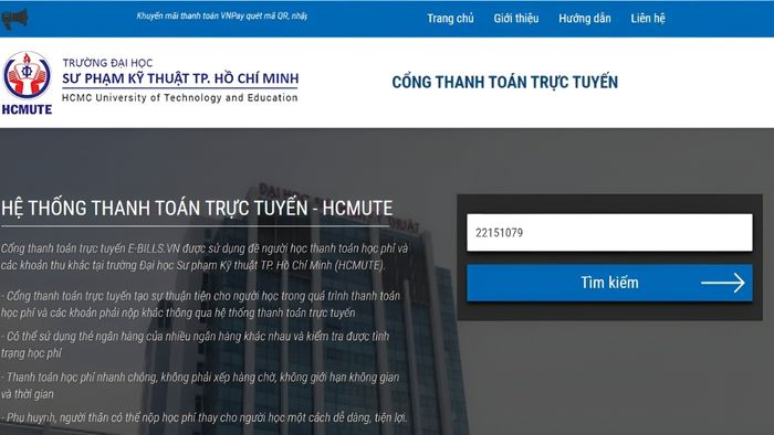 Hướng dẫn cách thức đóng học phí tại Đại học Sư phạm TPHCM