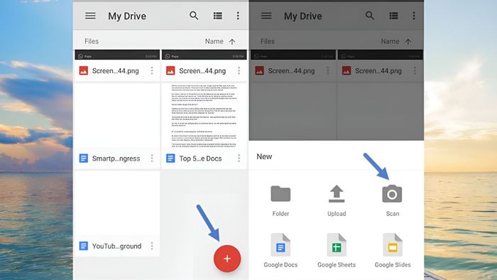 Hướng dẫn quét ảnh và tài liệu trên iPhone bằng Google Drive - Bước 1