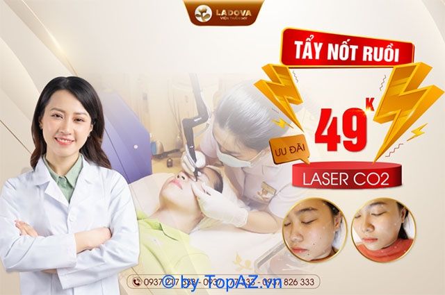 xóa nốt ruồi tại TPHCM tại Thẩm mỹ viện Ladova