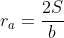 r_{a}= \frac{2S}{b+c-a}=\frac{S}{p-a}=p.tan\frac{A}{2}