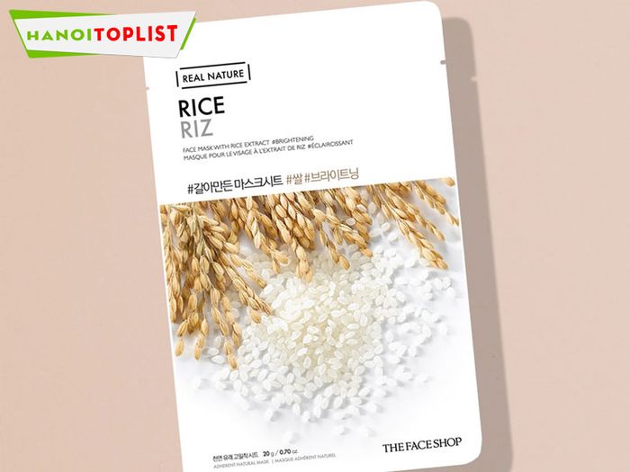 Top 5 sản phẩm hot nhất tại The Face Shop Hà Nội: Mặt nạ giấy Rice Face Mask - Mytour