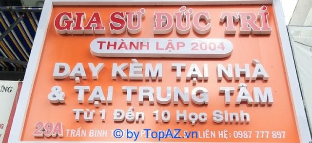 Địa chỉ trung tâm gia sư Đức Trí tại TP. Hồ Chí Minh