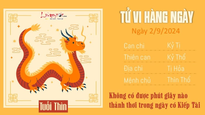 Tử vi hàng ngày 2/9/2024 cho 12 con giáp - Tuổi Thìn