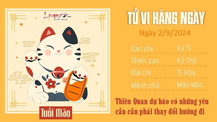 Tử vi hàng ngày 2/9/2024 cho 12 con giáp - Tuổi Mão