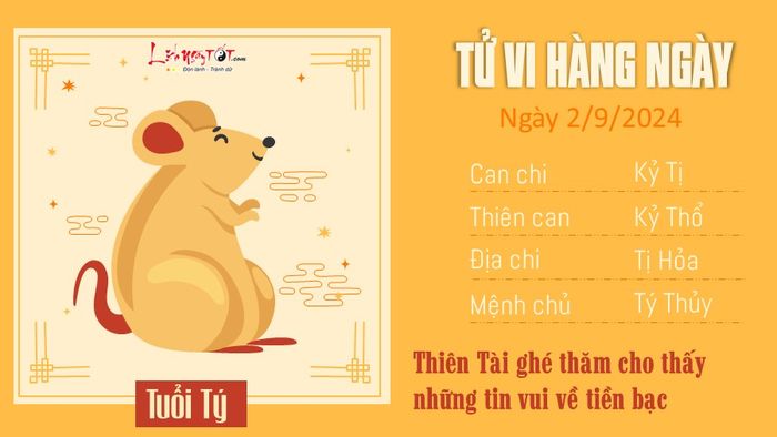 Tử vi hàng ngày 2/9/2024 cho 12 con giáp - Tuổi Tý