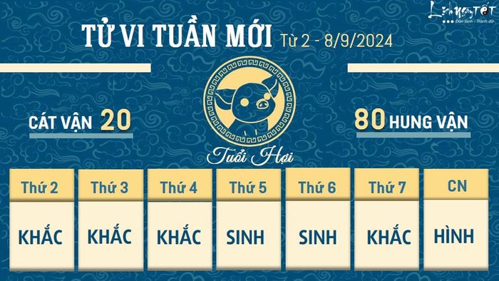 Tử vi tuần mới của 12 con giáp từ 2 - 8/9/2024 - Tuổi Hợi