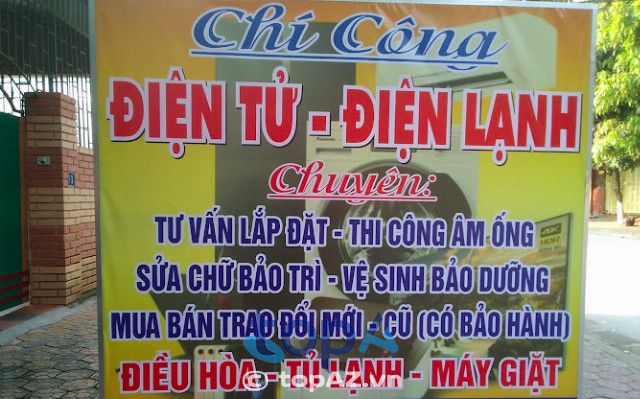 Cửa hàng điện lạnh Chí Công tại TP Vinh