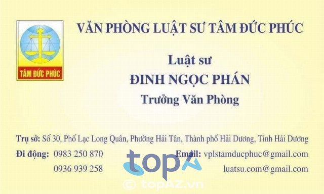 Văn phòng luật sư Tâm Đức Phúc